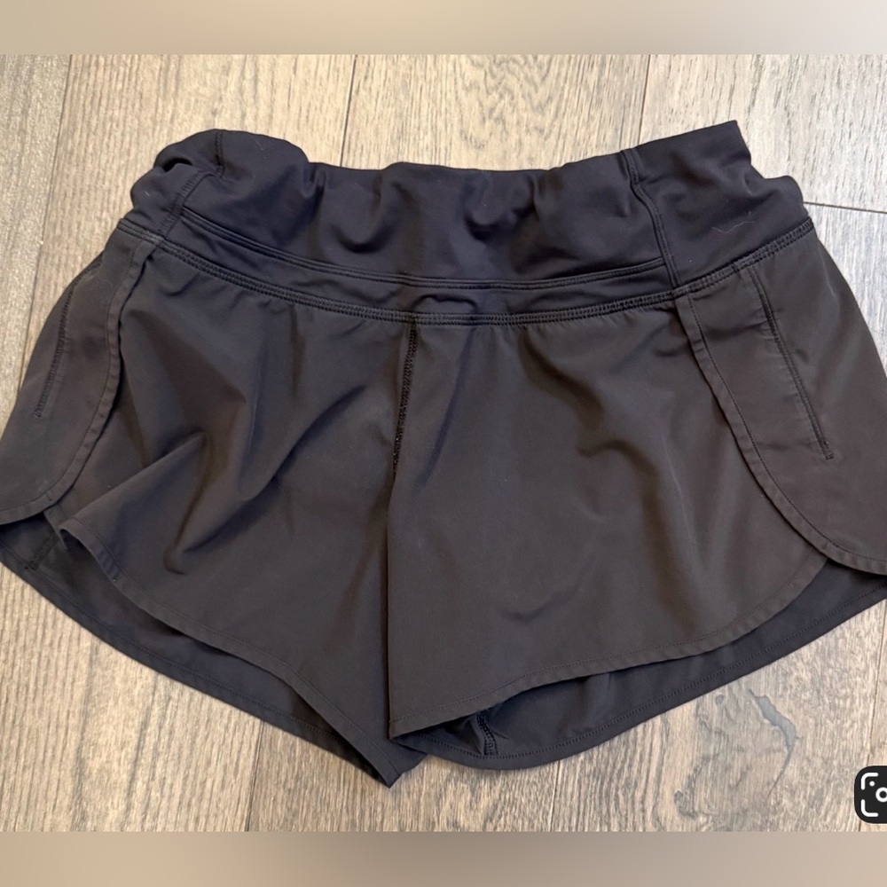 Lululemon Speed Short 4” Black Shorts, size 10